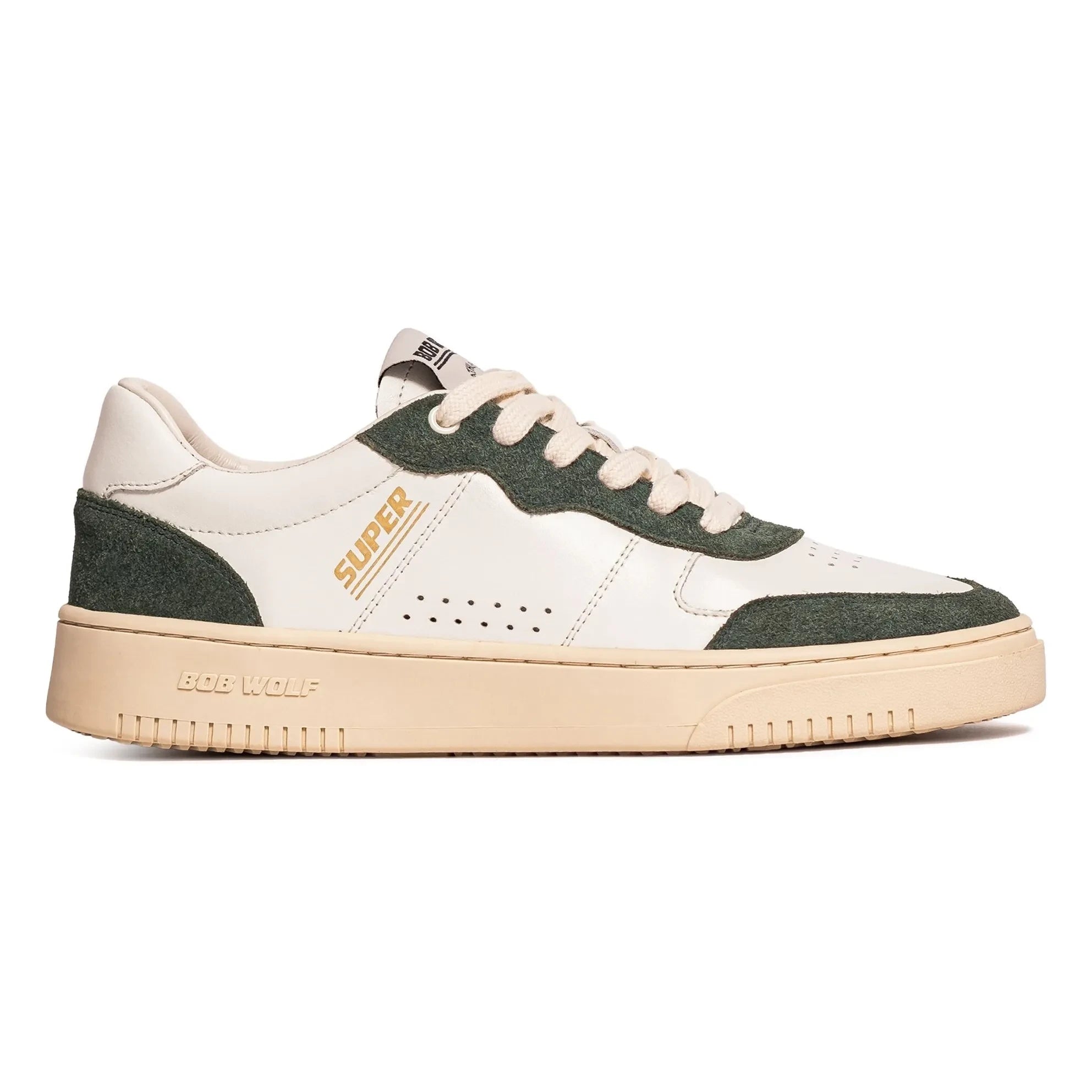 Bob Wolf - Legacy '76 Leder- und Wildleder-Sneaker | Dunkelgrün