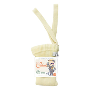 Silly Silas - Organik Pamuklu Hippi Askısız Paçalı Külotlu Çorap | Sarı