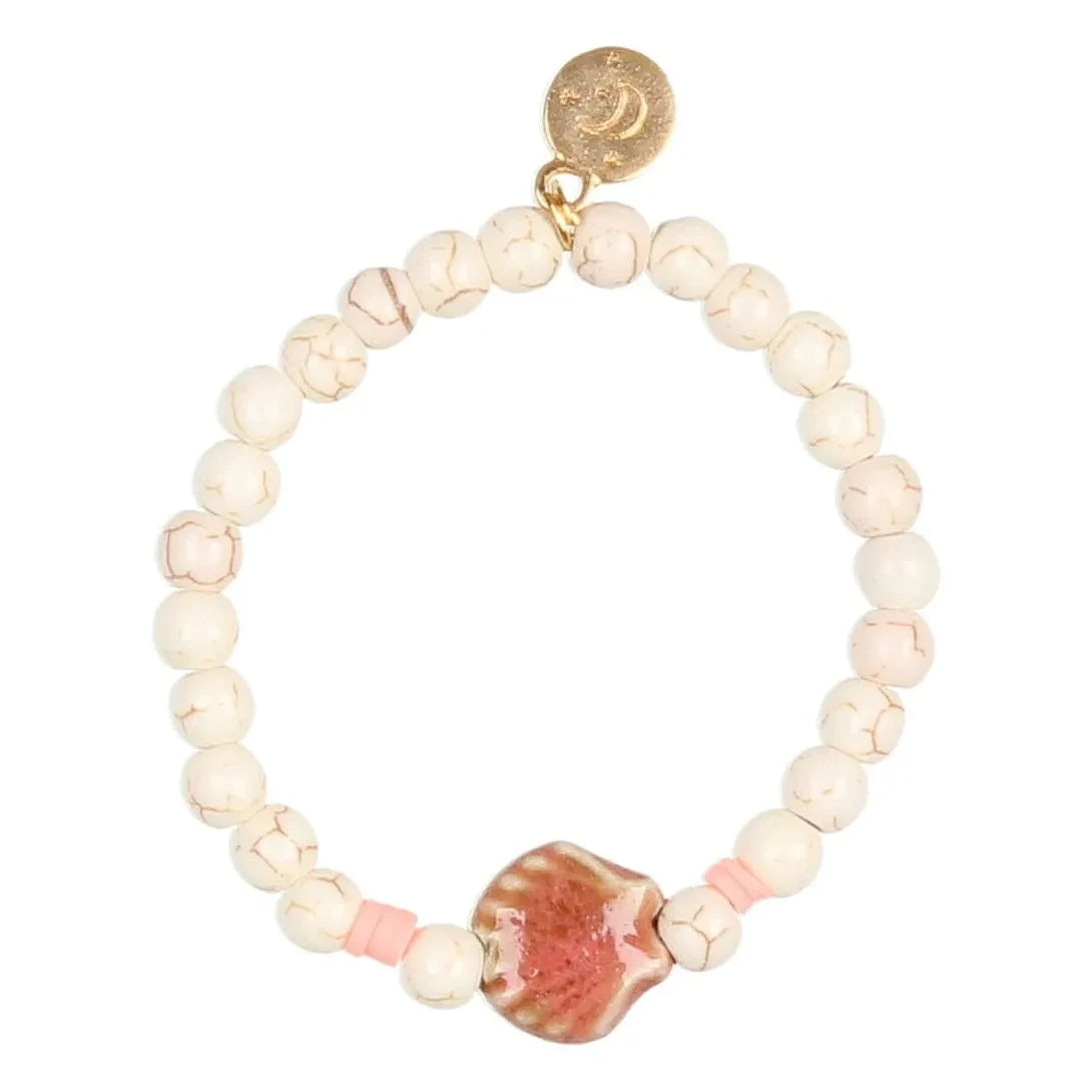 Búho - Muschelarmband | Zuckerrosa