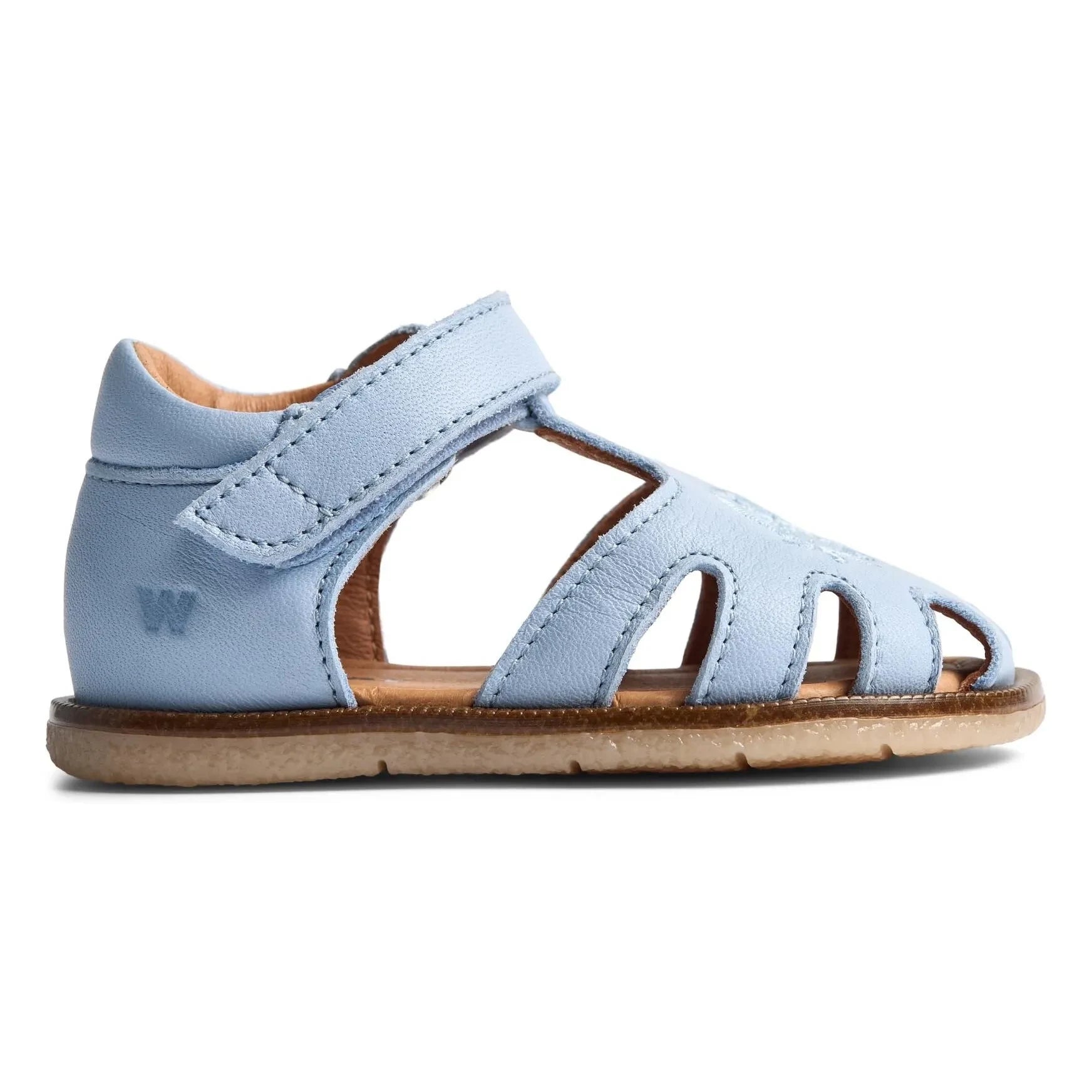 Wheat - Lowe Crab Leder-Sandale | Hellblau