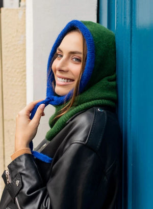K'puche - Kapuzenpullover aus Baby-Alpaka | Oliv
