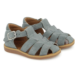 Pom d'Api - Poppy Daddy Samtsandalen | Grau