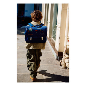Caramel & Cie - Pixel Art Tasche | Marineblau