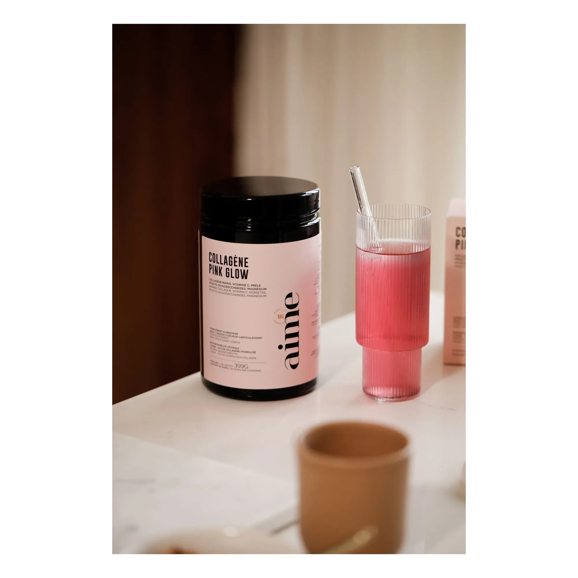 AIME - Kollagen Pink Glow Nahrungsergänzungsmittel - 30 Tage