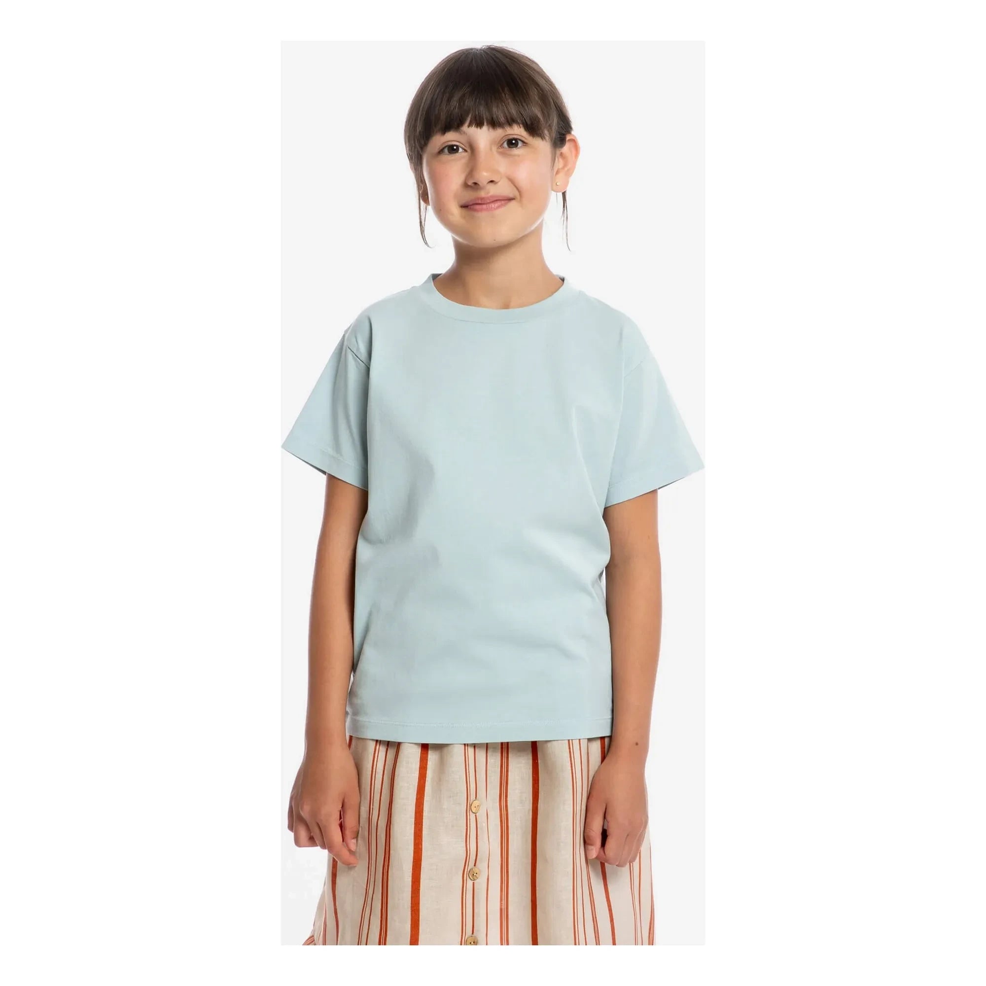 Matona - Sommerliches Uni T-Shirt Bio-Baumwolle | Hellblau