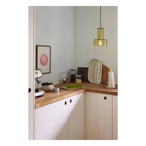Hübsch - Ripple cam sarkıt lamba | Yeşil