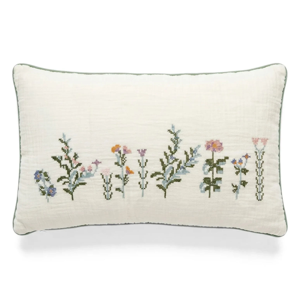 Editions Aimable - Hubert Flowers Kissen | Creme-Gaze