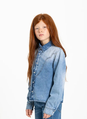 Hundred Pieces - Pauline Denim Hemd | Hellblau Denim