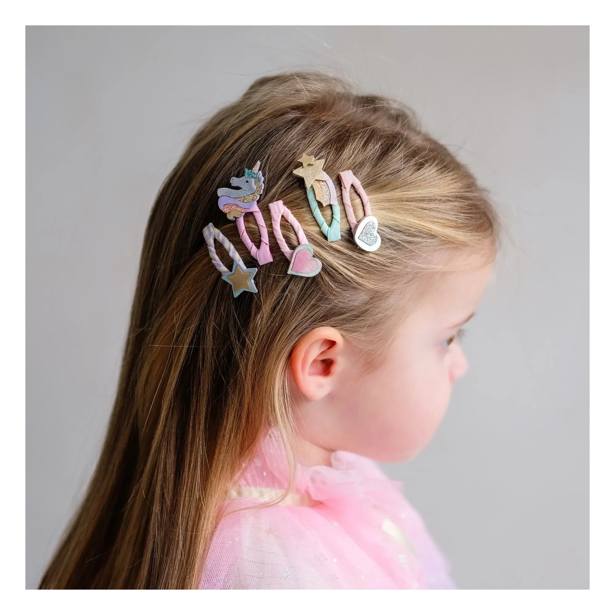 Mimi & Lula - 5er-Pack Mini Einhorn Haarspangen | Rosa