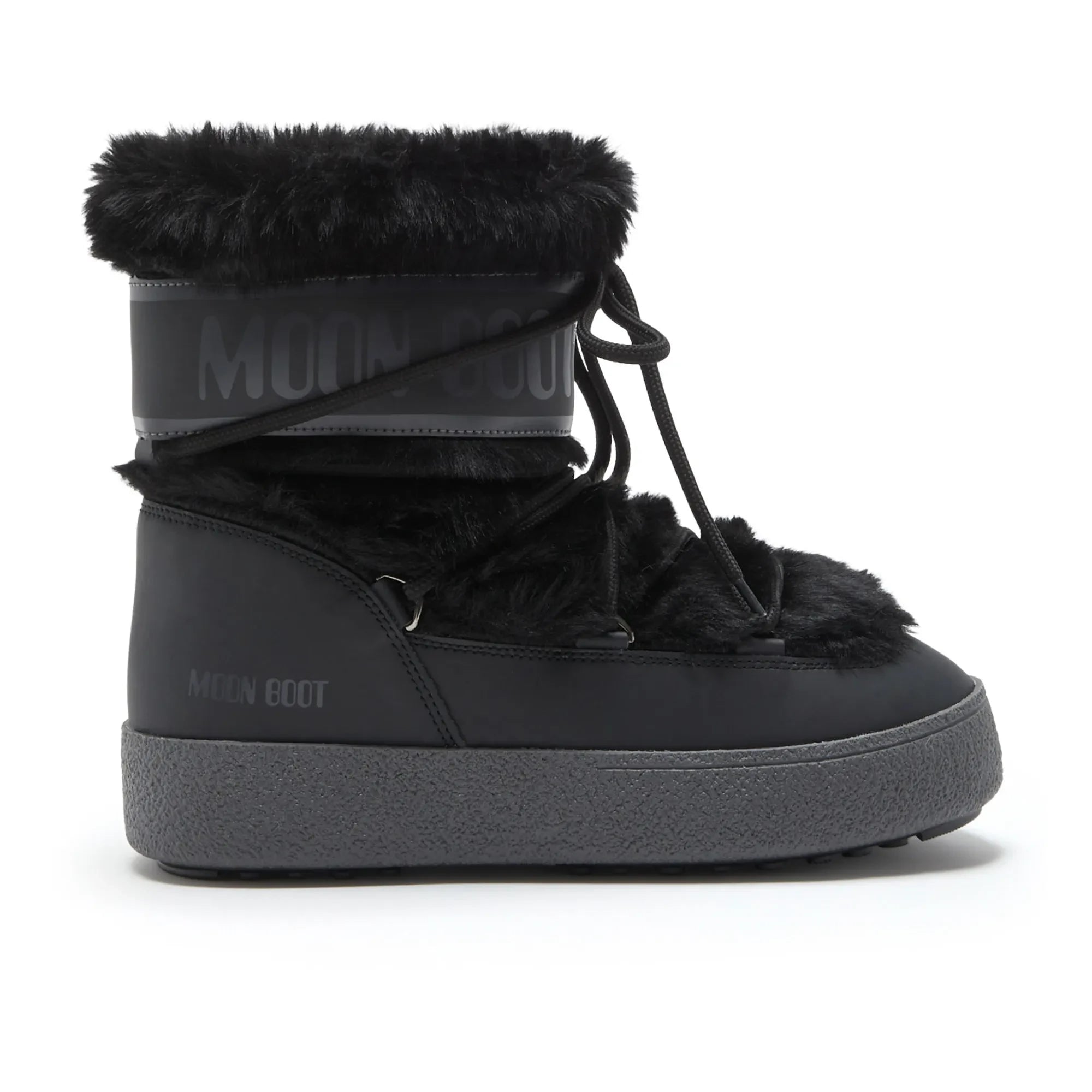 Moon Boot - Ltrack Wasserdichte Stiefel mit Kunstfell | Schwarz