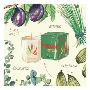 Assouline - Tulum Kerzenleuchter aus Keramik | Grün