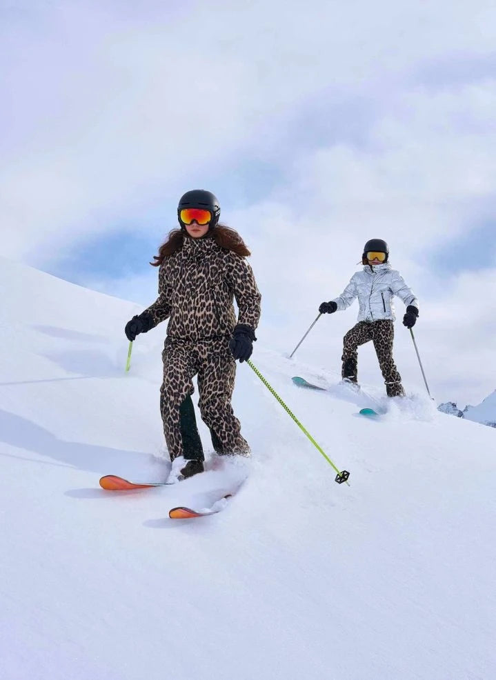 Molo - Harlie Skihose mit Leopardenmuster | Braun