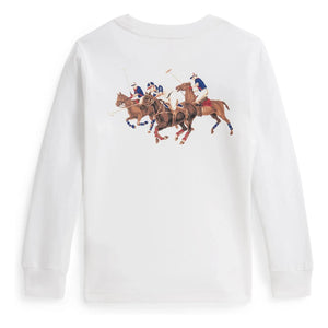 Ralph Lauren - Logo Langarmshirt | Weiß