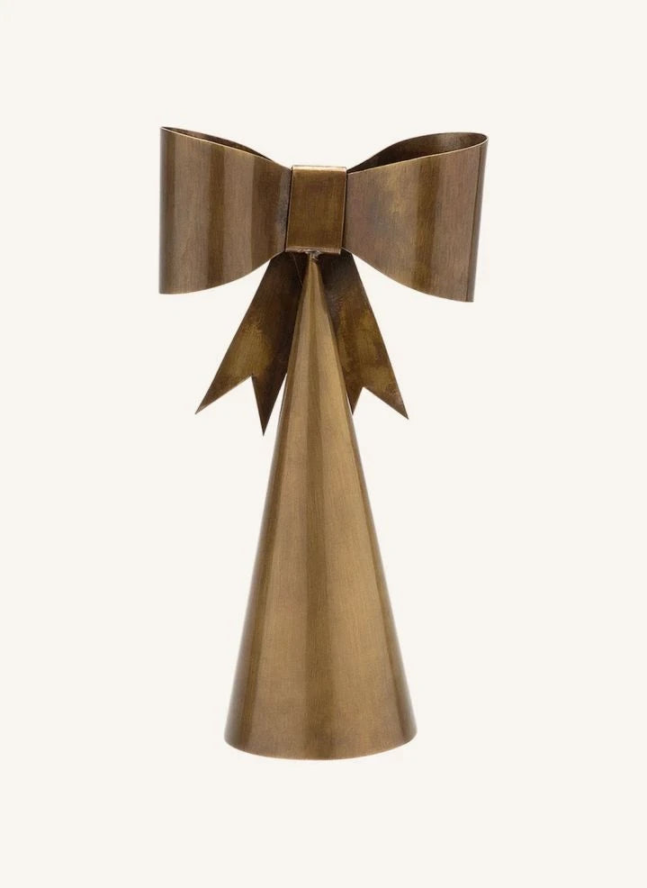 Anna + Nina - Radiant Ribbon Weihnachtsbaumspitze | Gold