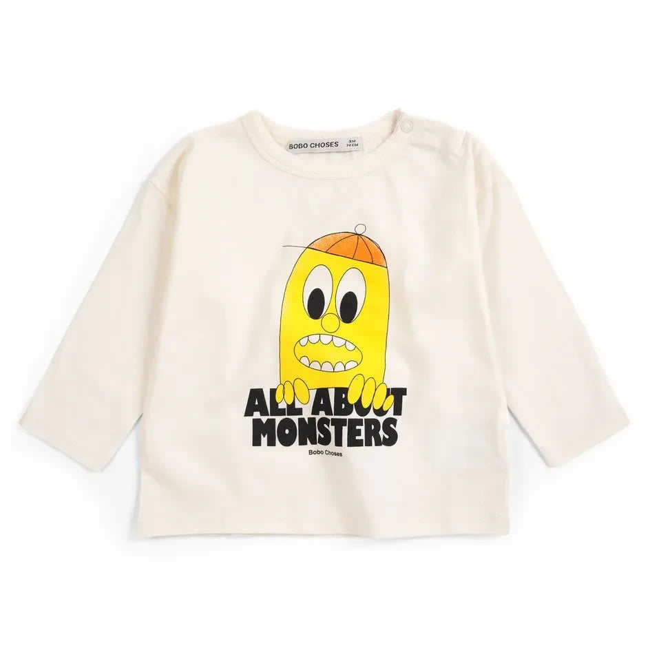 Bobo Choses – Alles über Monster T-Shirt | Bio-Baumwolle | Ecru