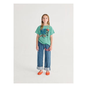 Bobo Choses - Gestreifte Jeans aus Bio-Baumwolle | Blau