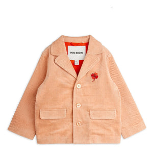 Mini Rodini - Clover Samt-Jacke | Koralle