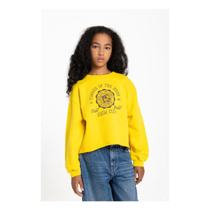 Finger in der Nase – BAY Sweatshirt aus Bio-Baumwolle | Gelb