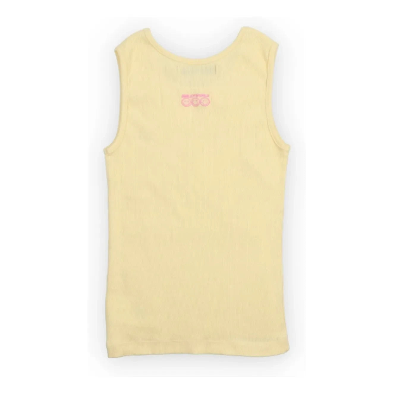 the new society - Smiley Rippstrick Tanktop | Blassgelb