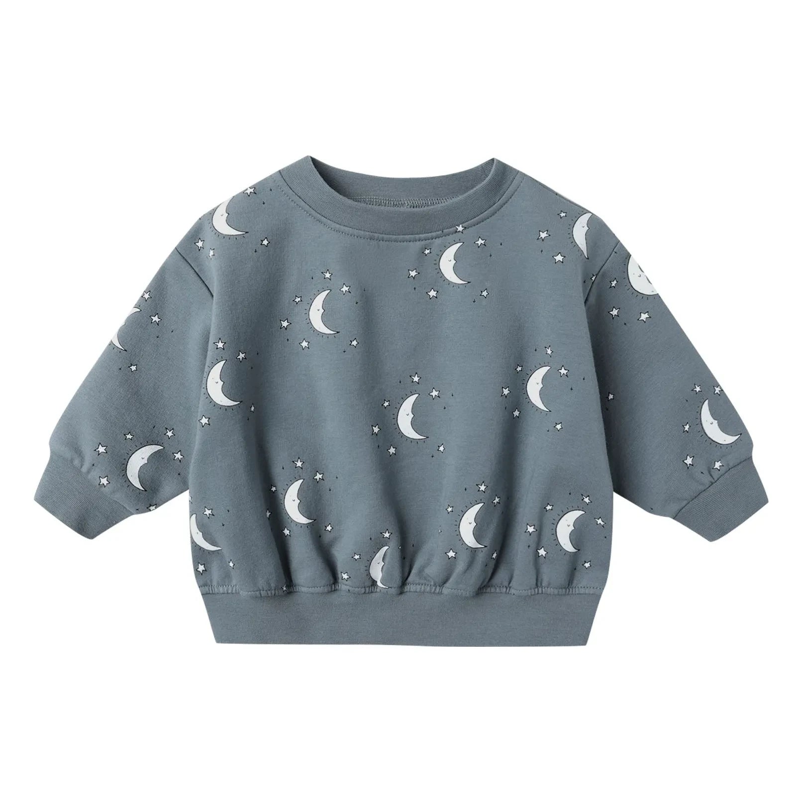 Quincy Mae - Lunes Bio-Baumwoll-Sweatshirt | Graublau