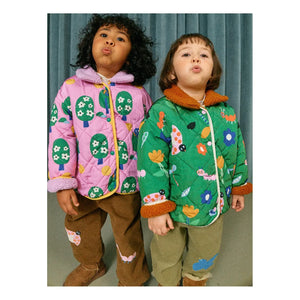 Petit Stella - Wende-Sherpa-Jacke Dragonflies | Grün
