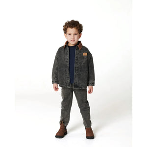 Copenhagen Colors - Jacke aus Bio-Baumwolle im Used-Denim-Look | Dunkelgrau