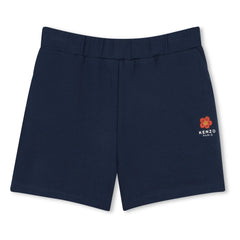 Kenzo - Flower Molton Kurze Shorts | Marineblau