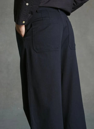 Hod - Mariano Bundfaltenhose | Marineblau