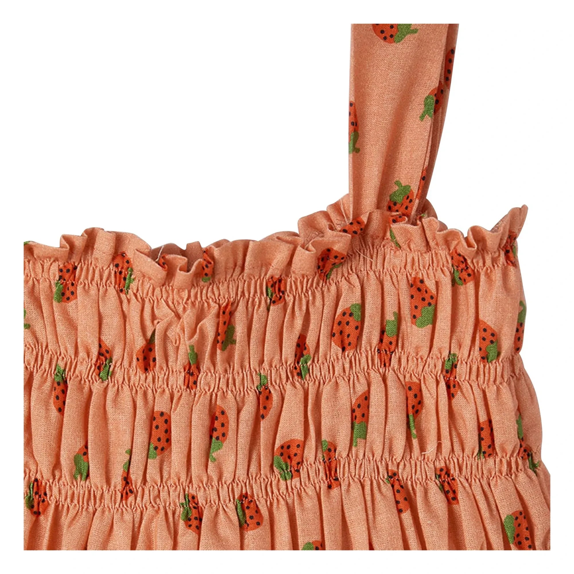 Fabula - Frongée Erdbeer-Kleid | Koralle