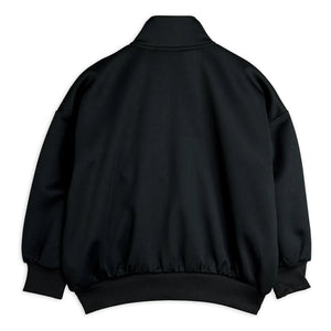 Mini Rodini - Trainingsjacke aus recycelter Faser mit Flicken | Schwarz