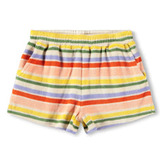 Molo – Angela Gestreifte Bio-Baumwollshorts | Orange