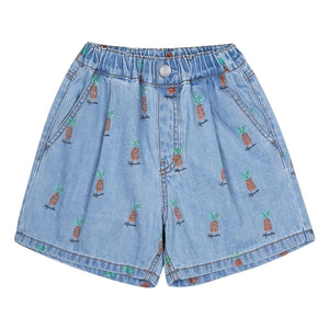 Jelly Mallow - Denim-Ananas-Shorts | Blau