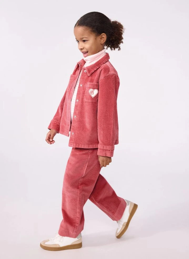 Petit Bateau - Cordhose aus Bio-Baumwolle mit weitem Bein | Rot