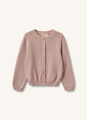 Wheat - Magnella Bio-Baumwoll-Strickjacke | Puderrosa