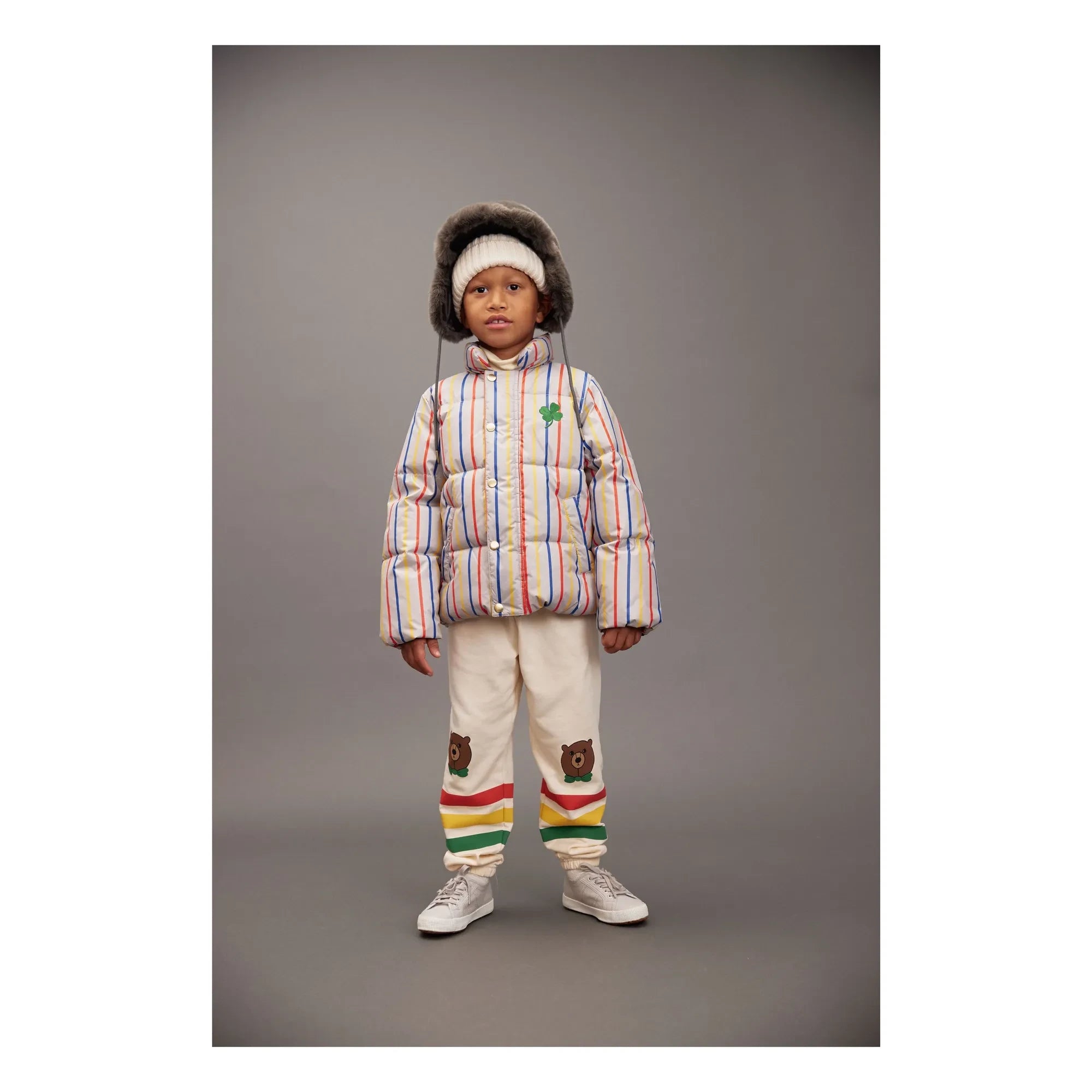 Mini Rodini - Clover Gesteppte Jacke | Ecru