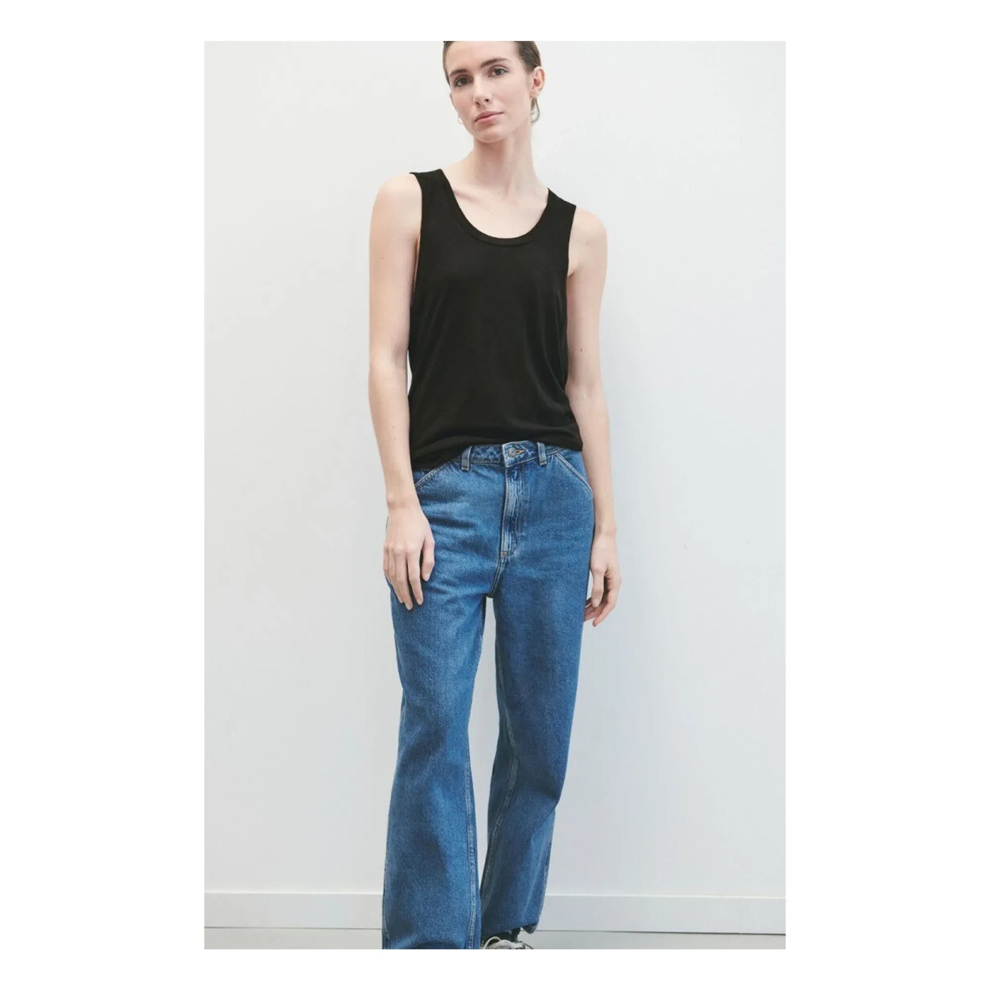 American Vintage - Jacksonville U-Ausschnitt Tanktop | Schwarz