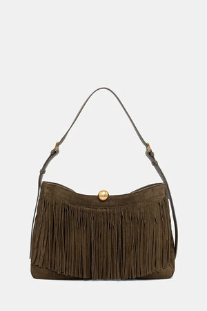 Furla kadın süet tote çanta