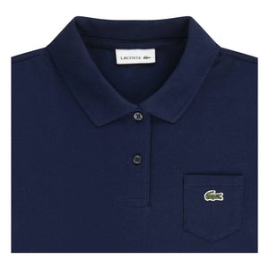 Lacoste – Polokleid aus Bio-Baumwolle | Marineblau