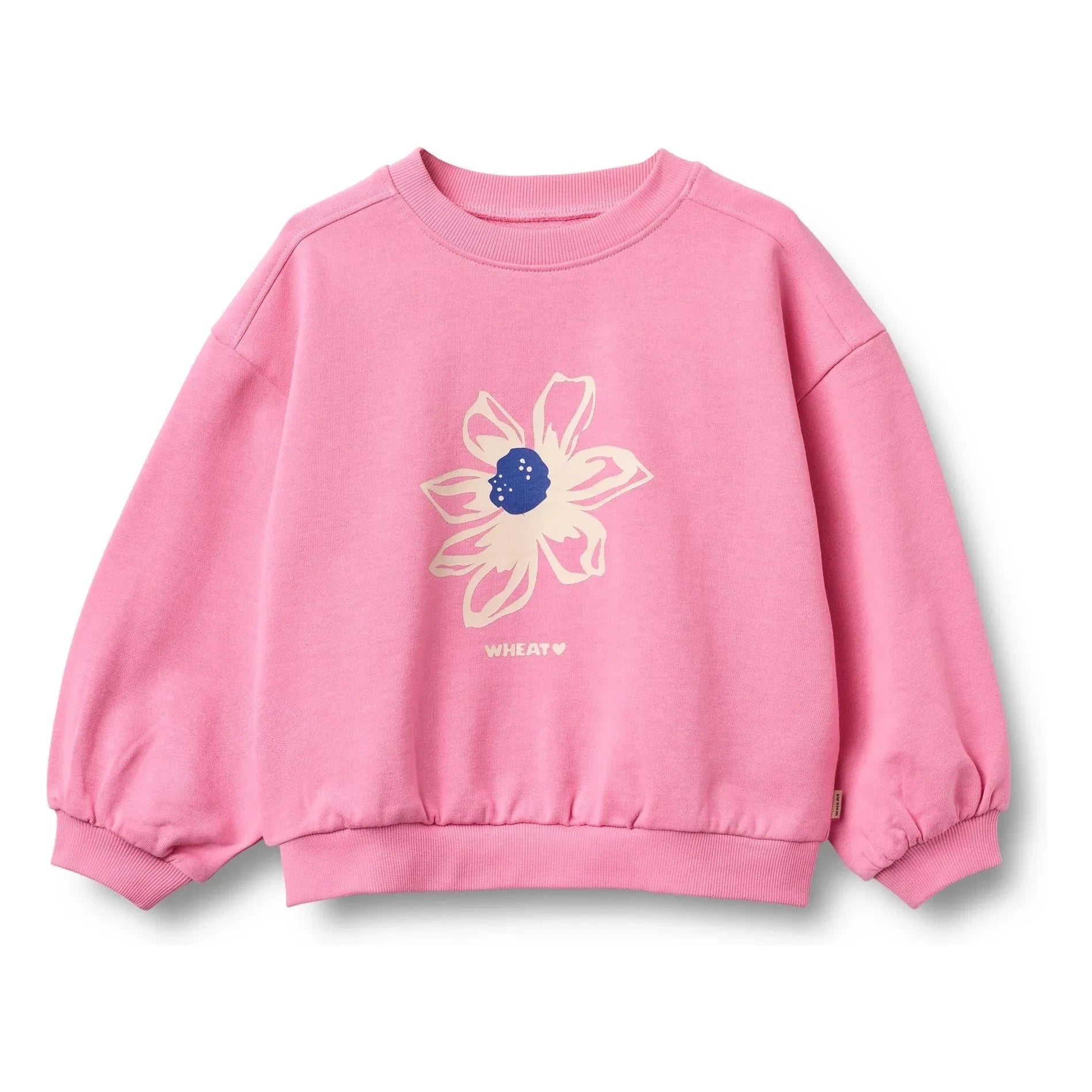 Weizen - Sweat Eliza Flowers Bio-Baumwolle | Rosa