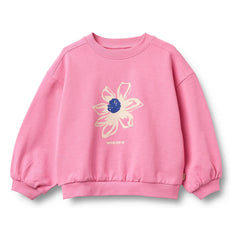 Weizen - Sweat Eliza Flowers Bio-Baumwolle | Rosa