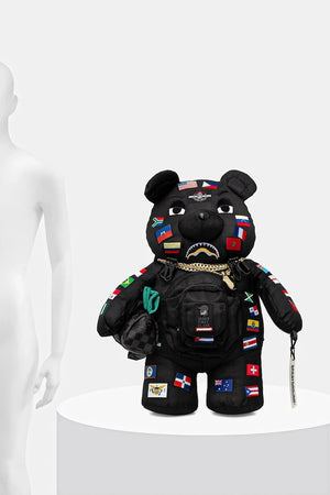 Sprayground - Siyah Küçük Boy Desenli Sırt Çantası 910B7742NSZ