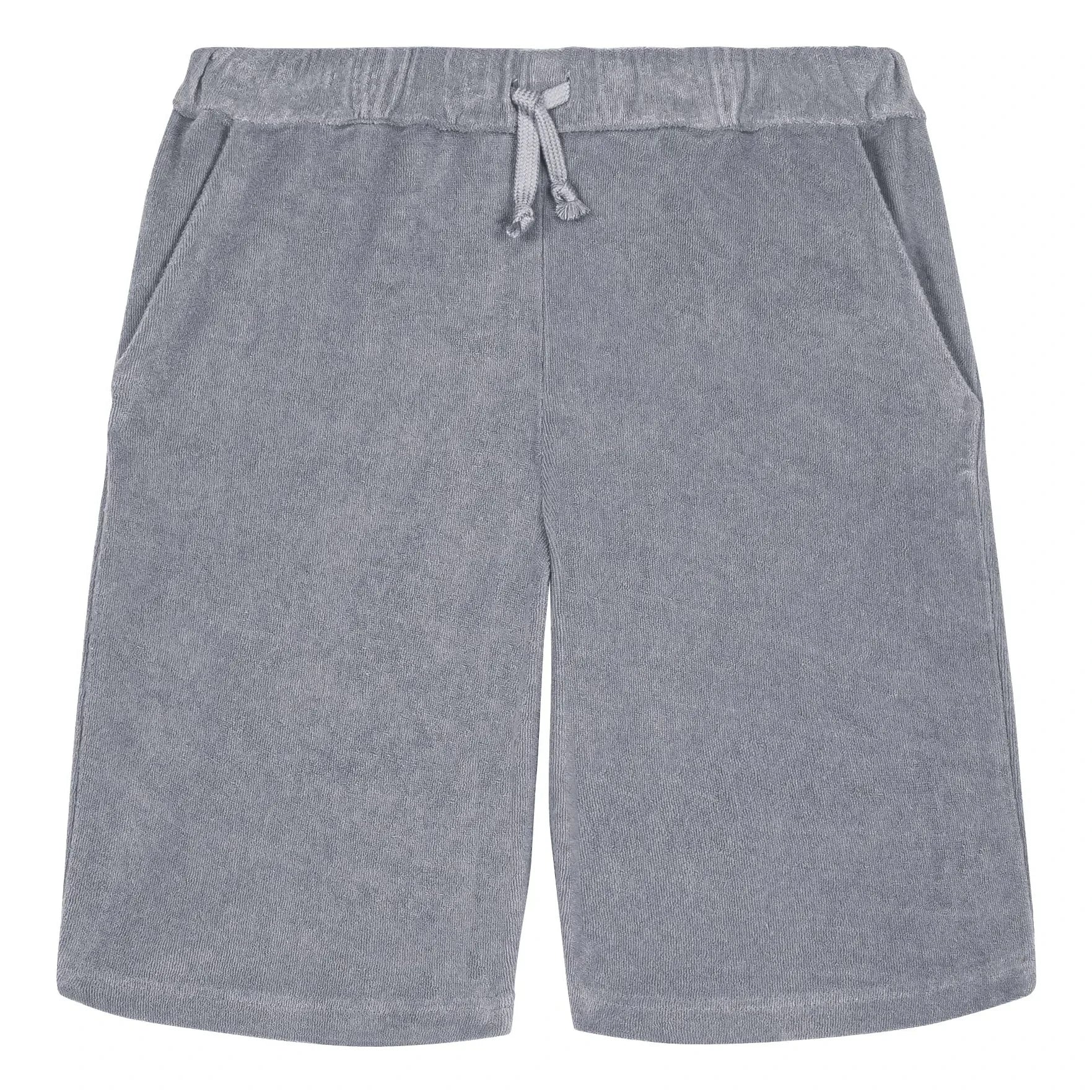 Studio Bohème – Shorts Basile aus Bio-Baumwollfrottee | Graublau