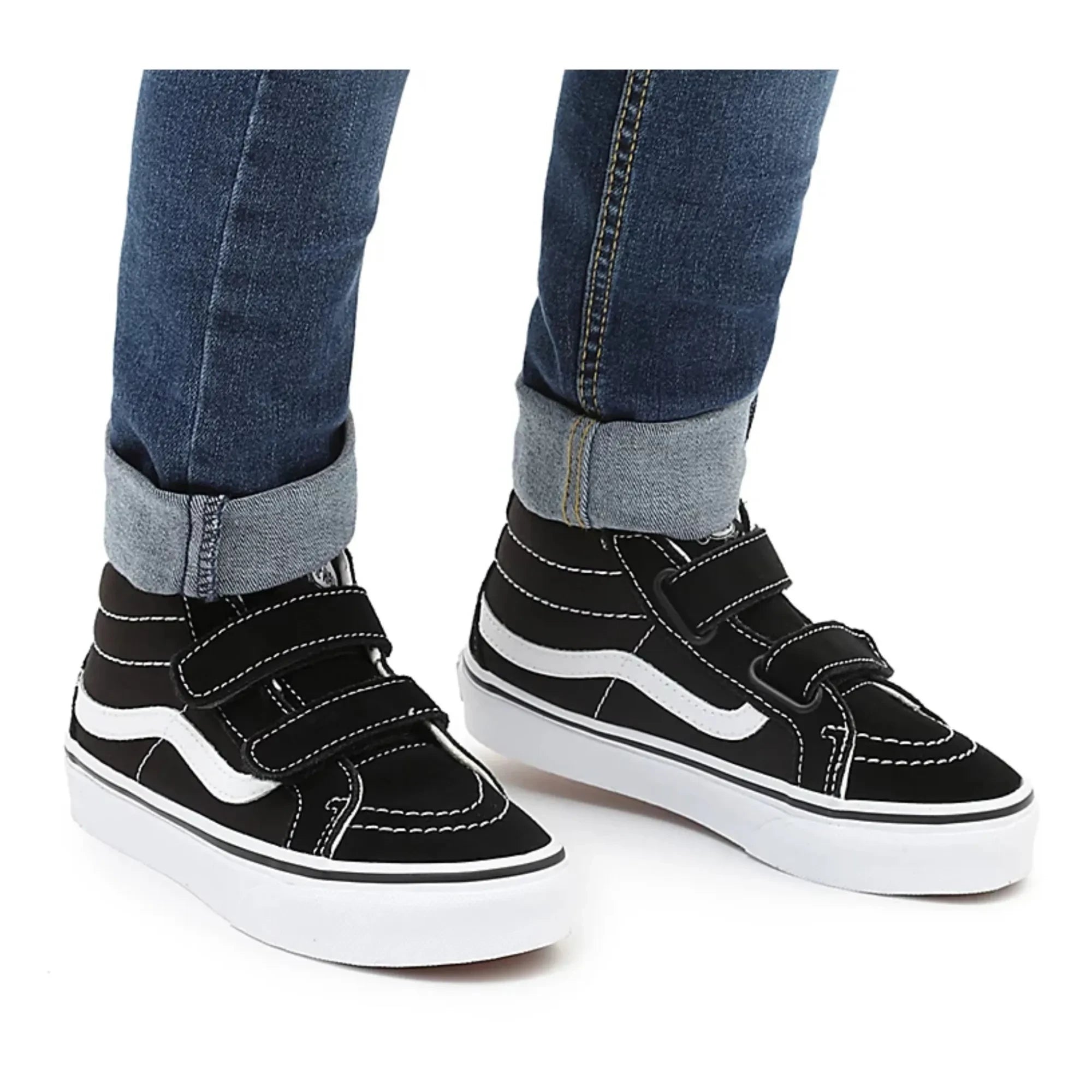 Vans - SK8-Mid Reissue Klett-Sneaker | Schwarz