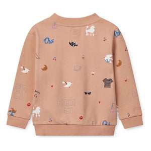 Liewood - Thora Paris Bio-Baumwoll-Sweatshirt | Pfirsich