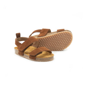 Pèpè - Two Con Me - Doppelschnallen Sandalen in Sandfarbe | Braun