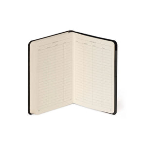 Legami - Liniertes Notizbuch mit monochromem Softcover - Black Suit - Mein Notizbuch
