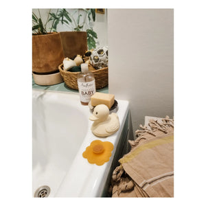 Hevea – Recycelbares Badespielzeug – Ente | Sand