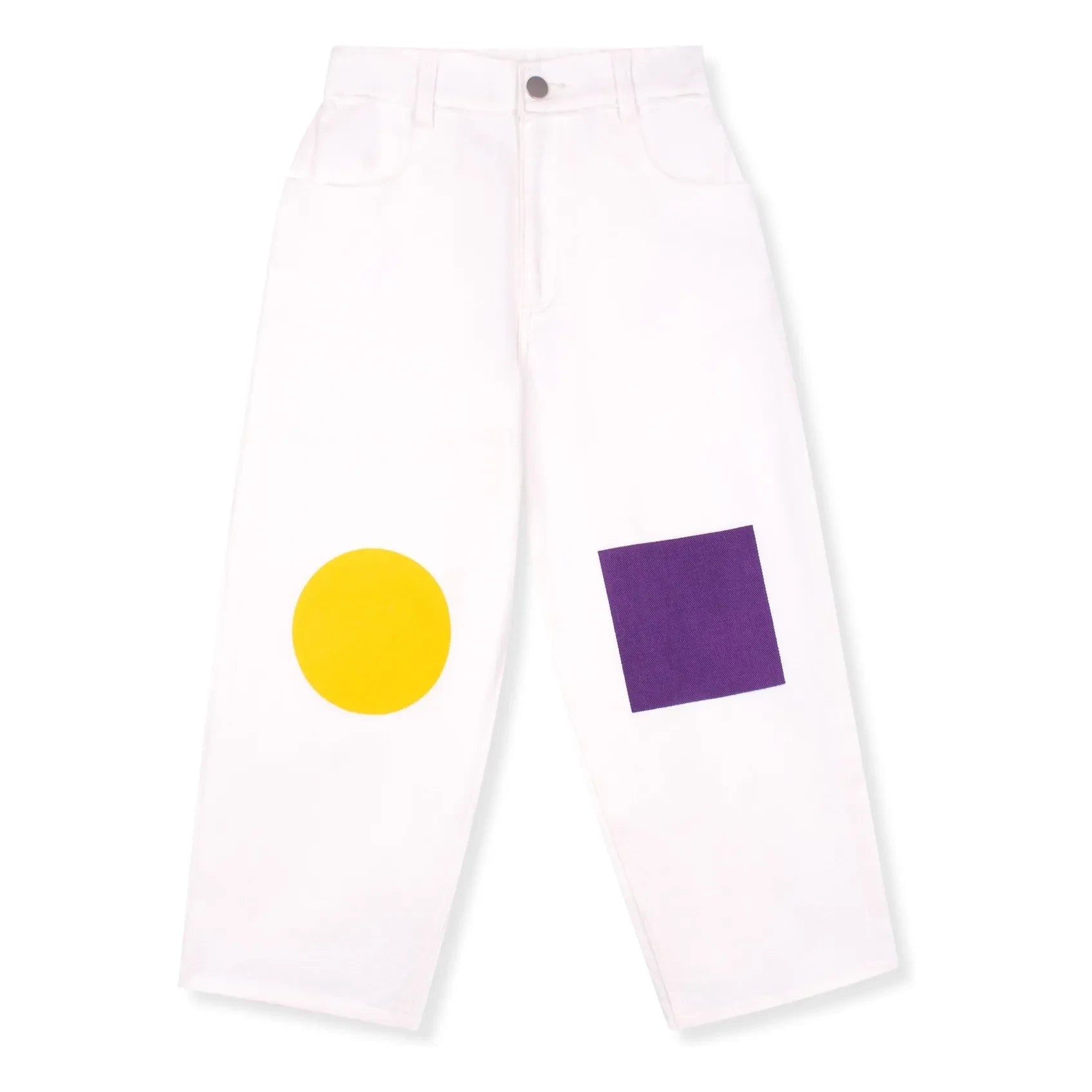Wynken - Geometrische Jeans | Ecru