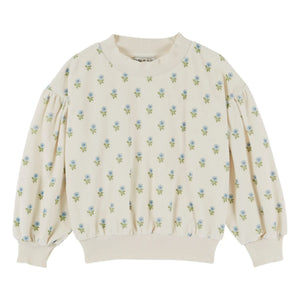 Emile et Ida - Organik Pamuk Kadife Sweatshirt | Ekru