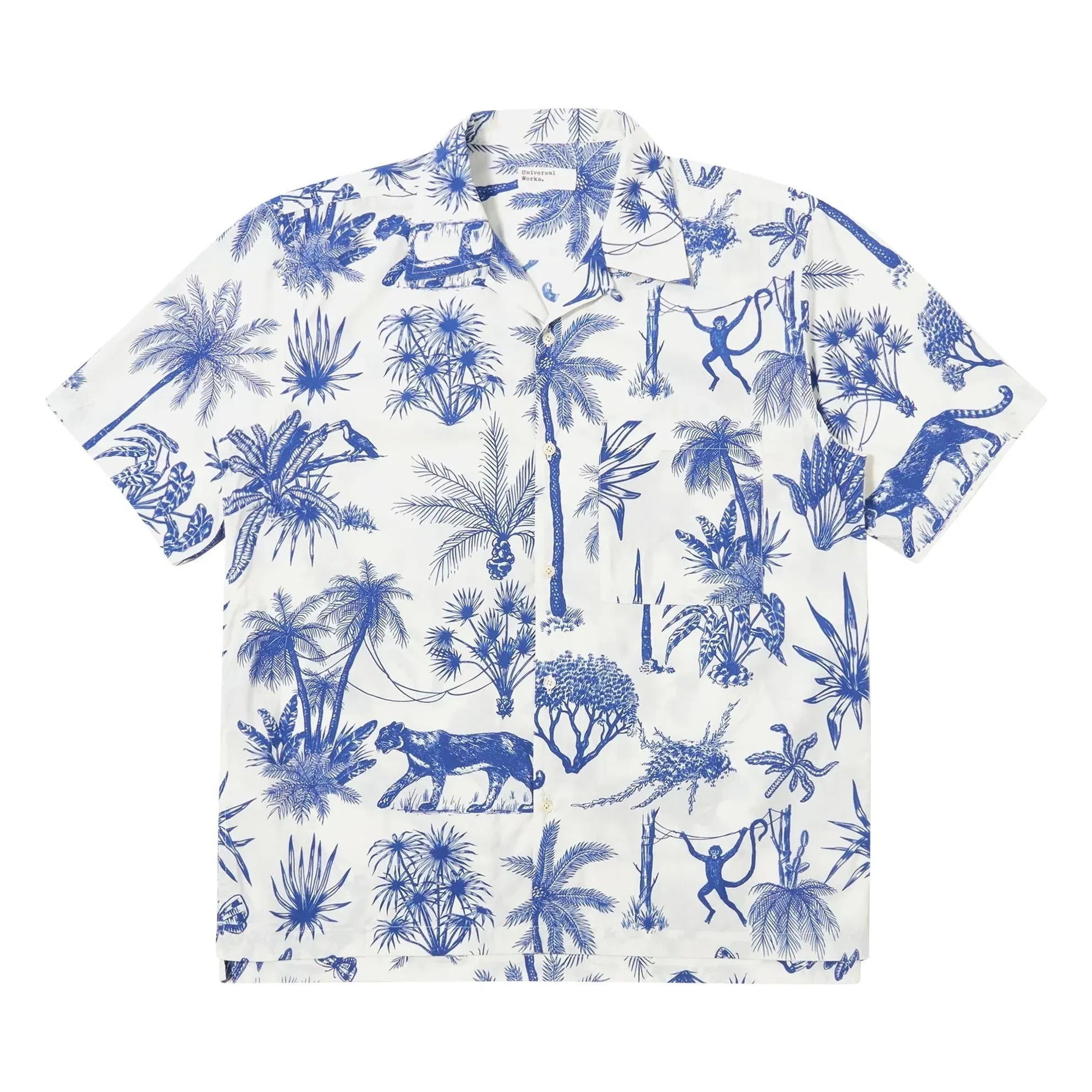 Universal Works - Chemise Camp Jungle Toile Hemd | Weiß